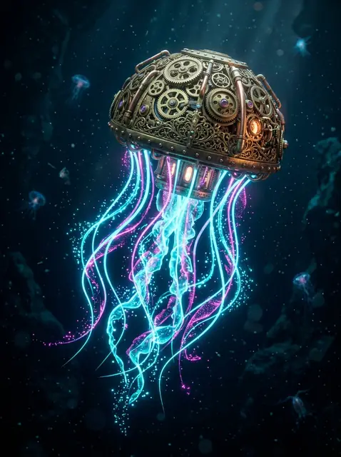 Lumina the Clockwork Jellyfish